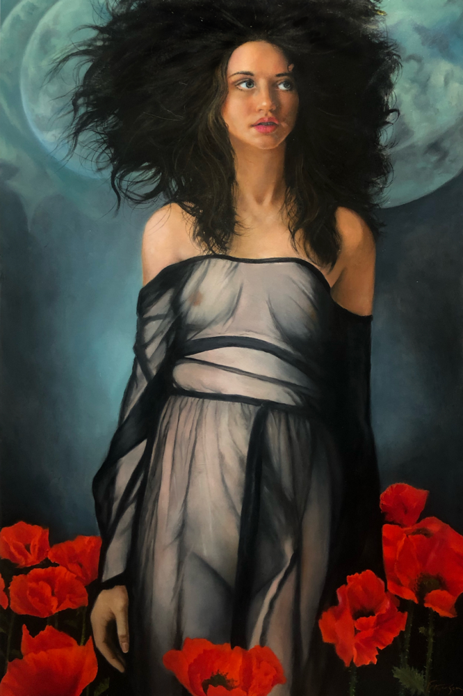 Medusa-oil on linen -24x36”,2021 second place