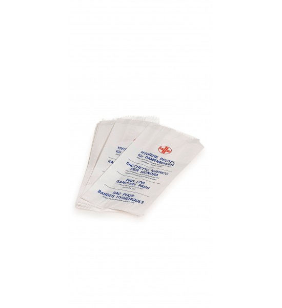 SACCHETTI IGIENICI POLITENATI - Sacchetti igienici politenati bianchi 48 cartucce da 25 pezzi.