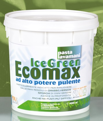 PASTA LAVAMANI ICE GREEN - Verde, di alta qualità.Elevato potere detergente e sgrassante.Barattolo da 4 kg.