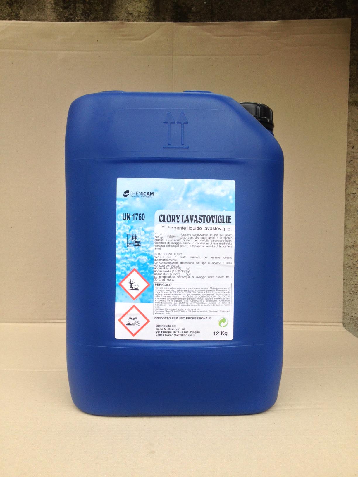 CLORY LAVASTOVIGLIE - Detergente liquido cloro attivo igienizzante e sbiancante