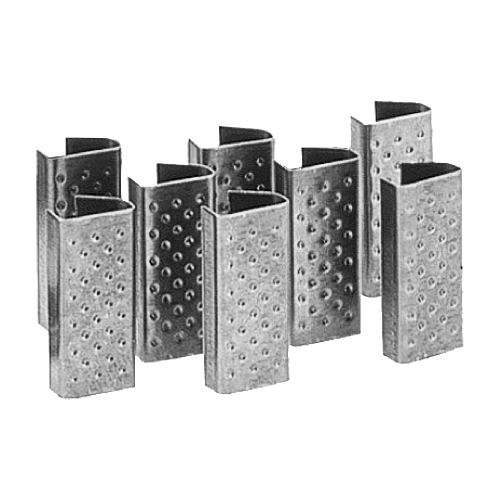 SIGILLI PER REGGIA IN PLASTICA - Sigilli zincati per reggi in plastica mis. 15x0.8 .