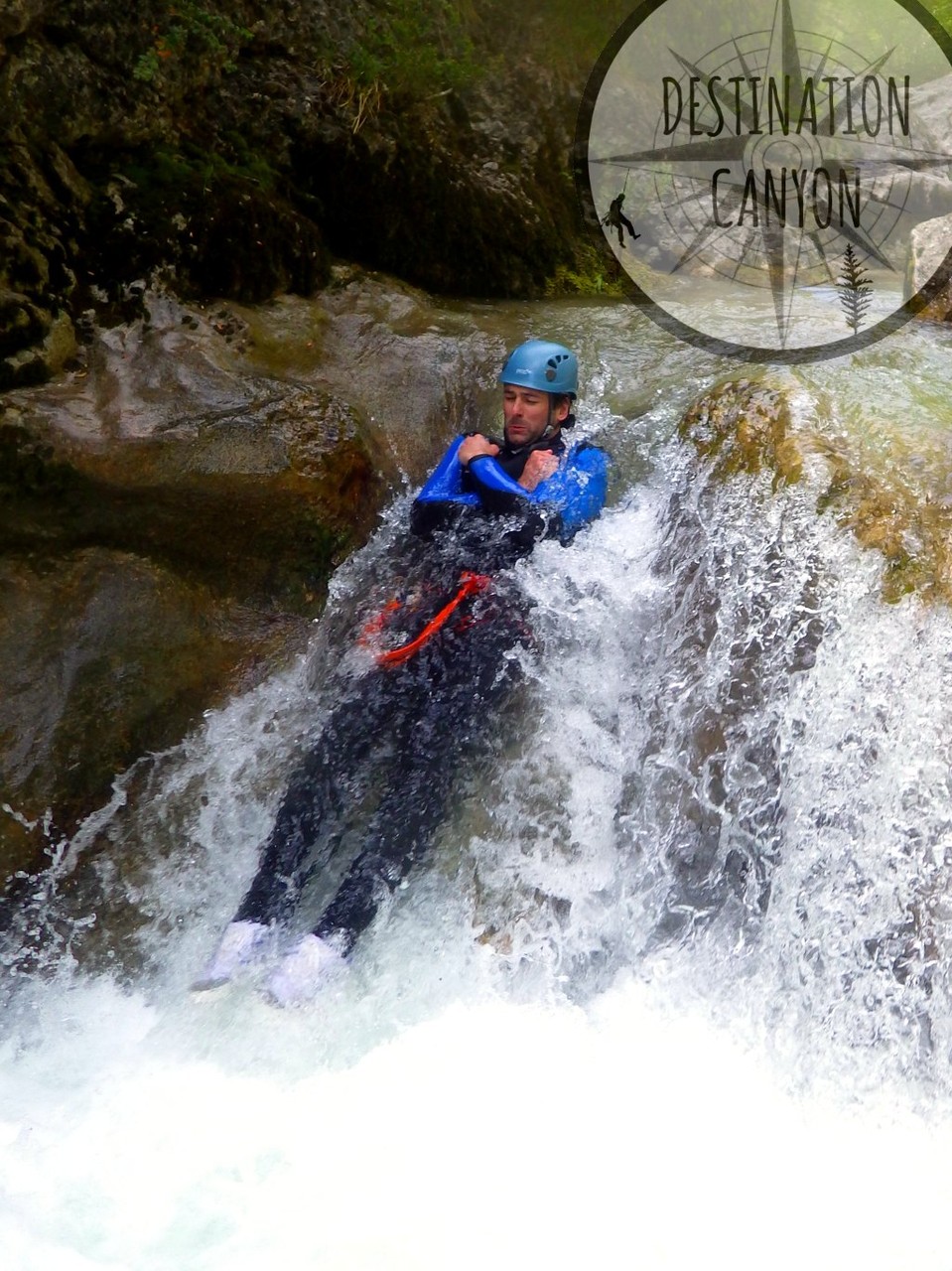 Toboggan dans le Comane en eau - Diois