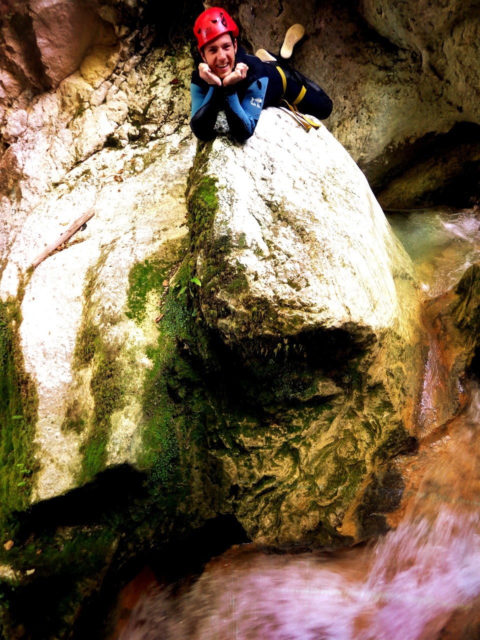 Une pause dans le canyon du Versoud - Isère