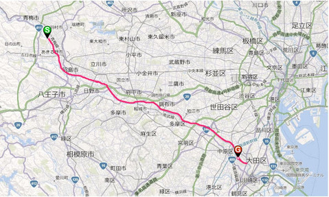 2012年 50km全長GPS計測
