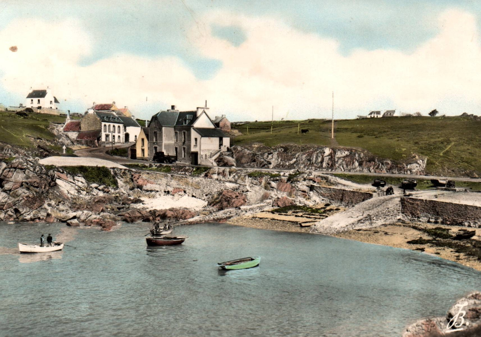 Alte Postkarte, Plouhinec, Pors-Poulhan