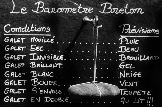 Bretonisches Barometer, Wetter in der Bretagne, mildes Klima Bucht von Audierne