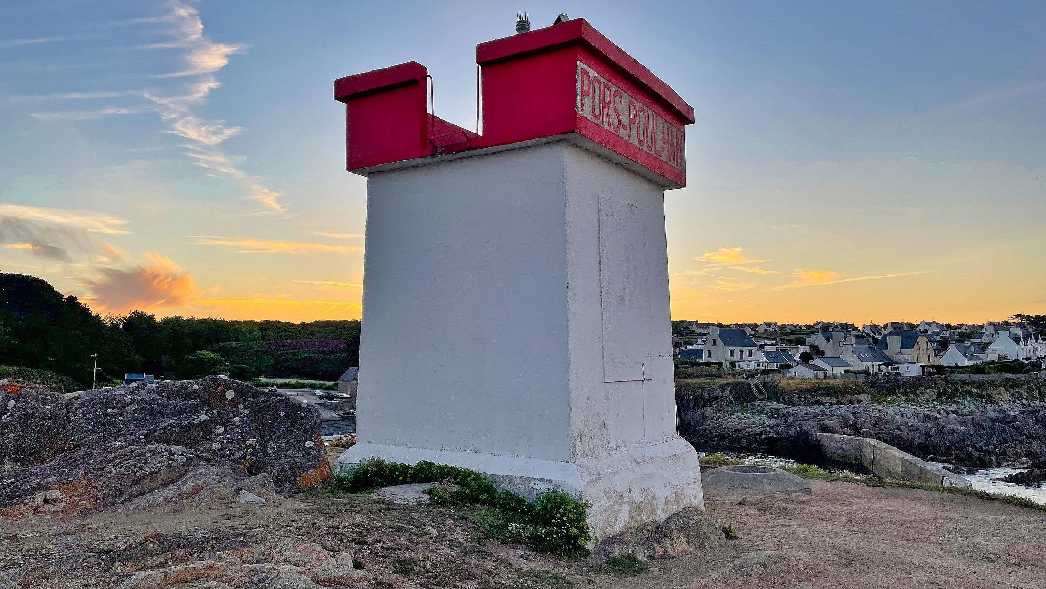 Pors Poulhan, der Leuchtturm