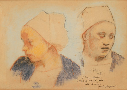 Paul Gauguin, , Deux Têtes de Bretonnes, 1894