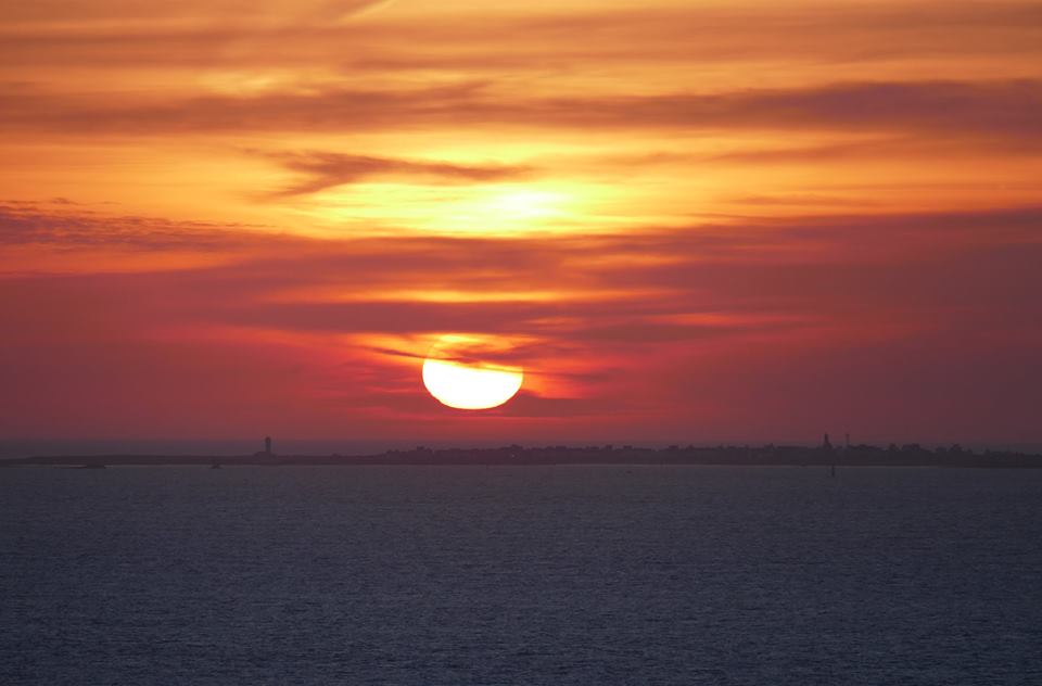 Chapelle Saint-They, Pointe du Van, Cap Sizun, Cléden-Cap-Sizun, Sonnenuntergang