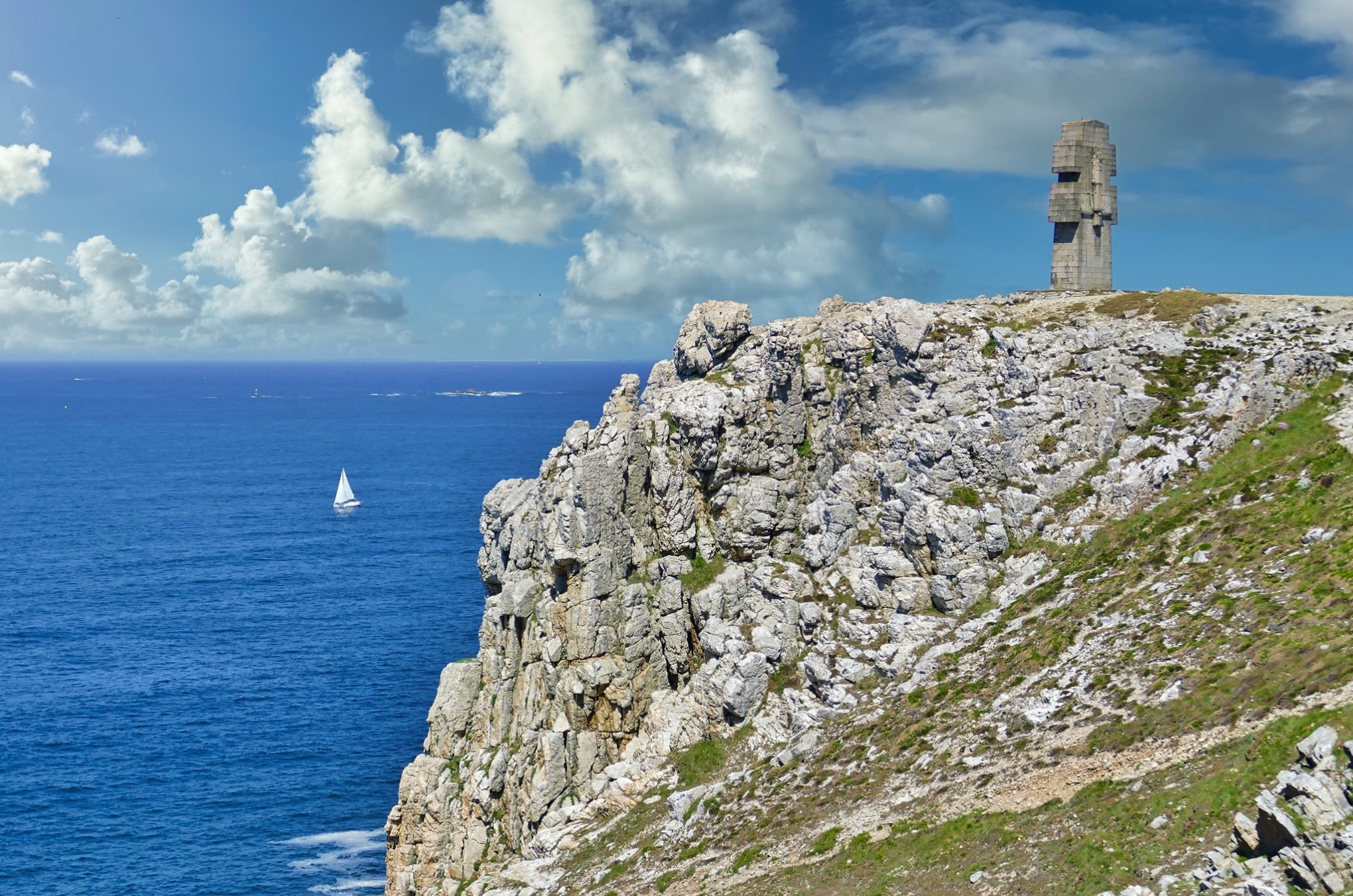 Crozon Halbinsel, Presqu'île de Crozon, Pointe de Pen-Hir, Lothringer Kreuz