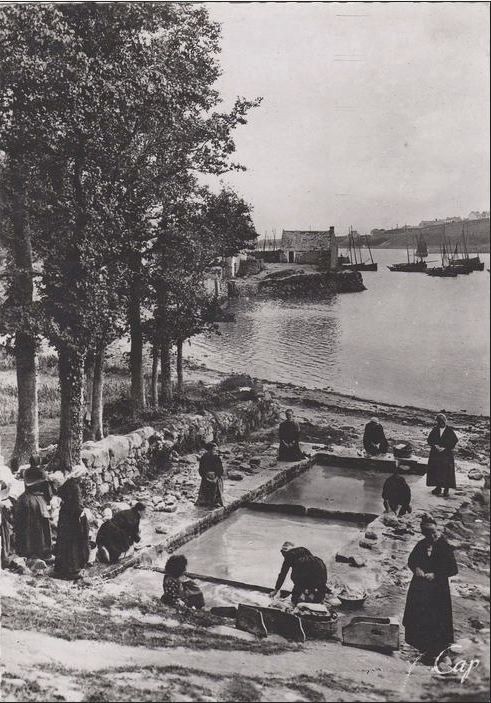 Alte Postkarte, Plouhinec, Bucht von Audierne
