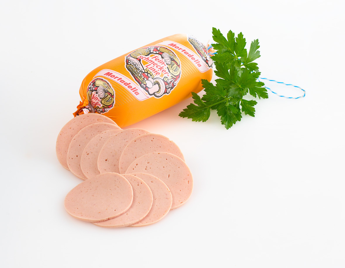Mortadella ohne Pistazien Wurstfabrikation Walter Buschmann