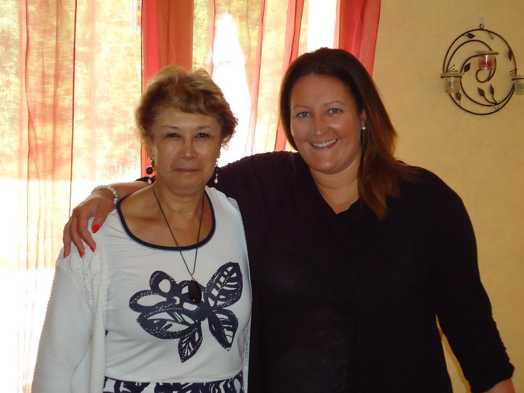 Michèle Blivet, conférencière, et Virginie, médium