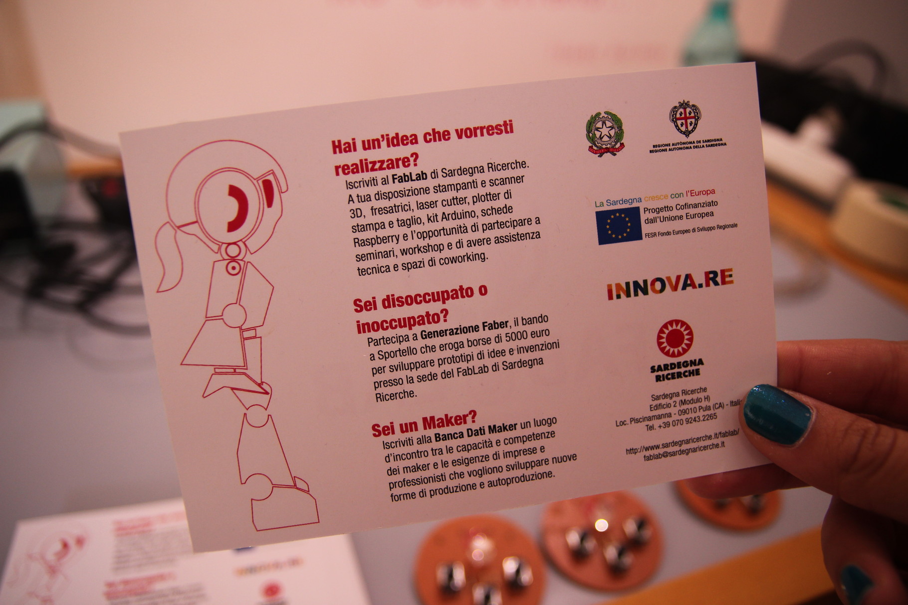 Hai un'idea che vorresti realizzare? Iscriviti al FabLab di Sardegna Ricerche. 