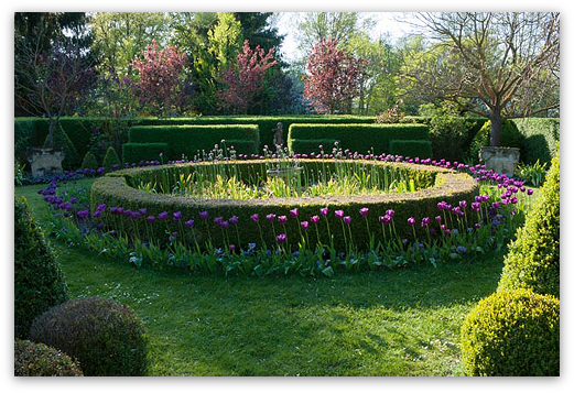 Der Barock-Garten in Künsche-Lüchow (Wendland) im Frühjahr 2019