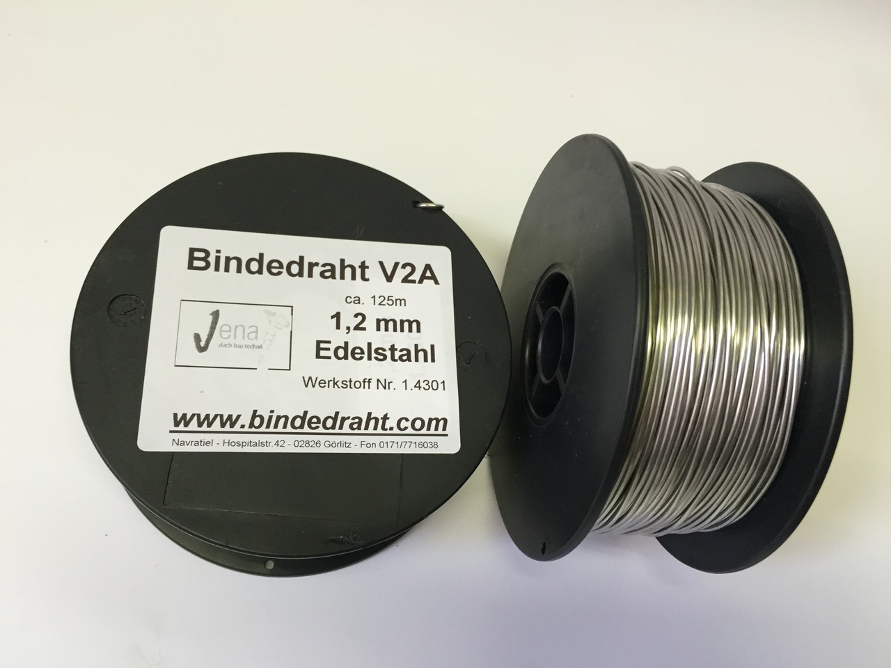 Edelstahldraht 50m 1.2mm - AISI 304 Bindedraht Für Garten & Basteln