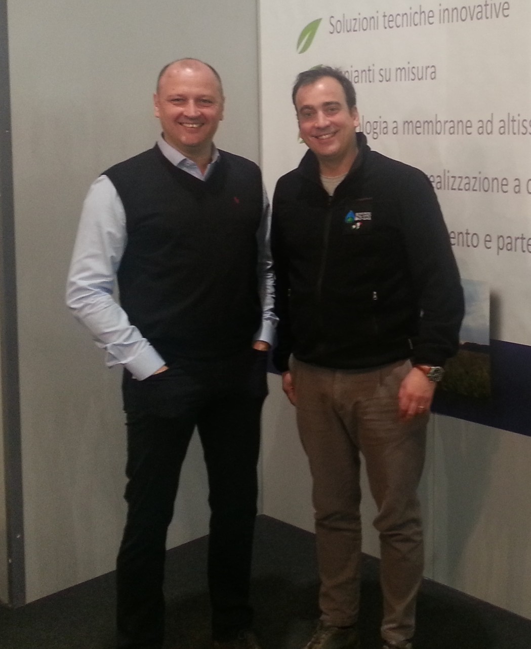 Mr. Marth and Mr. Piero Gattoni, President Italian Biogas Organisation CIB,