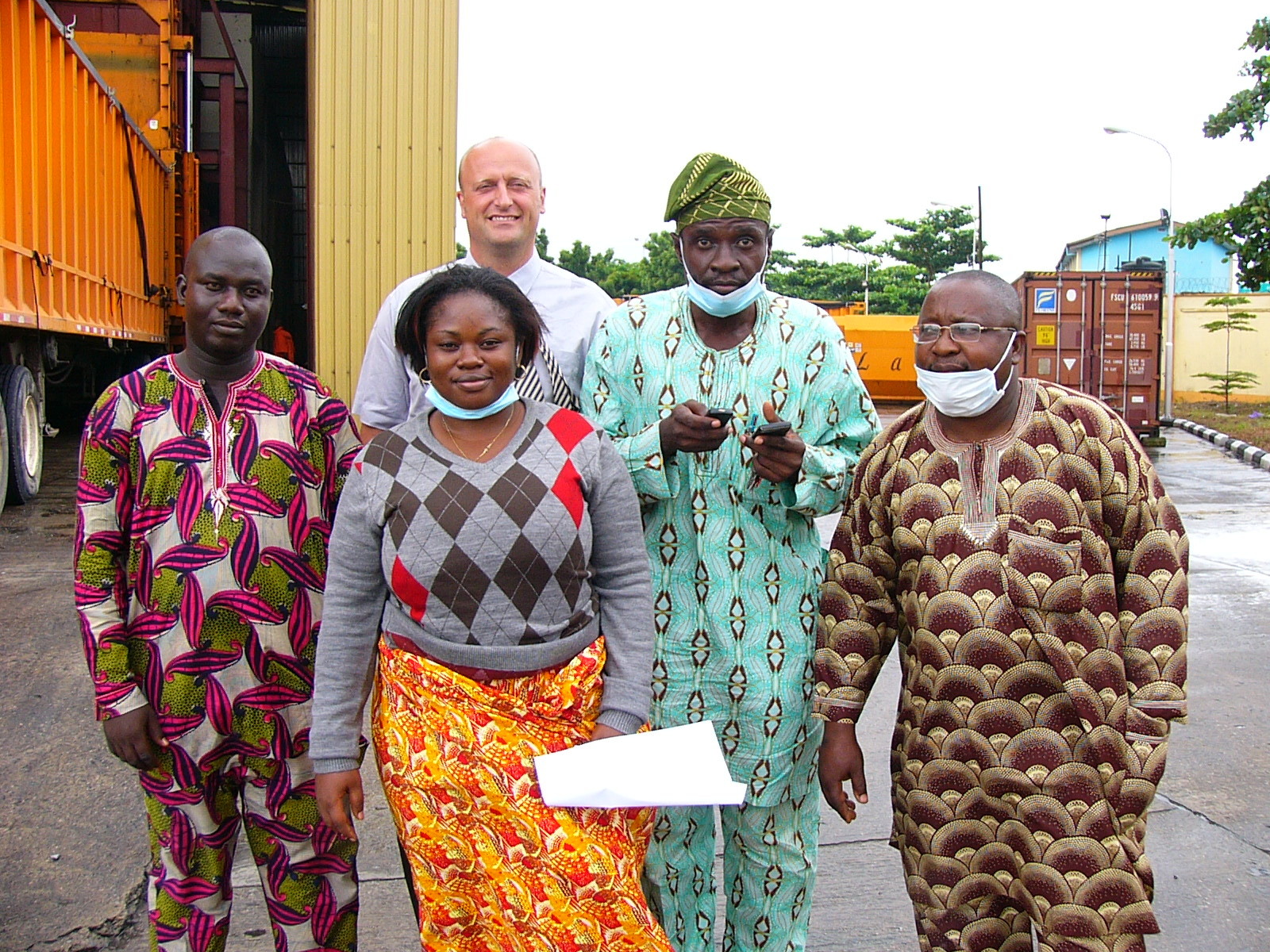 SET with authorities in Nigeria visiting a landfill