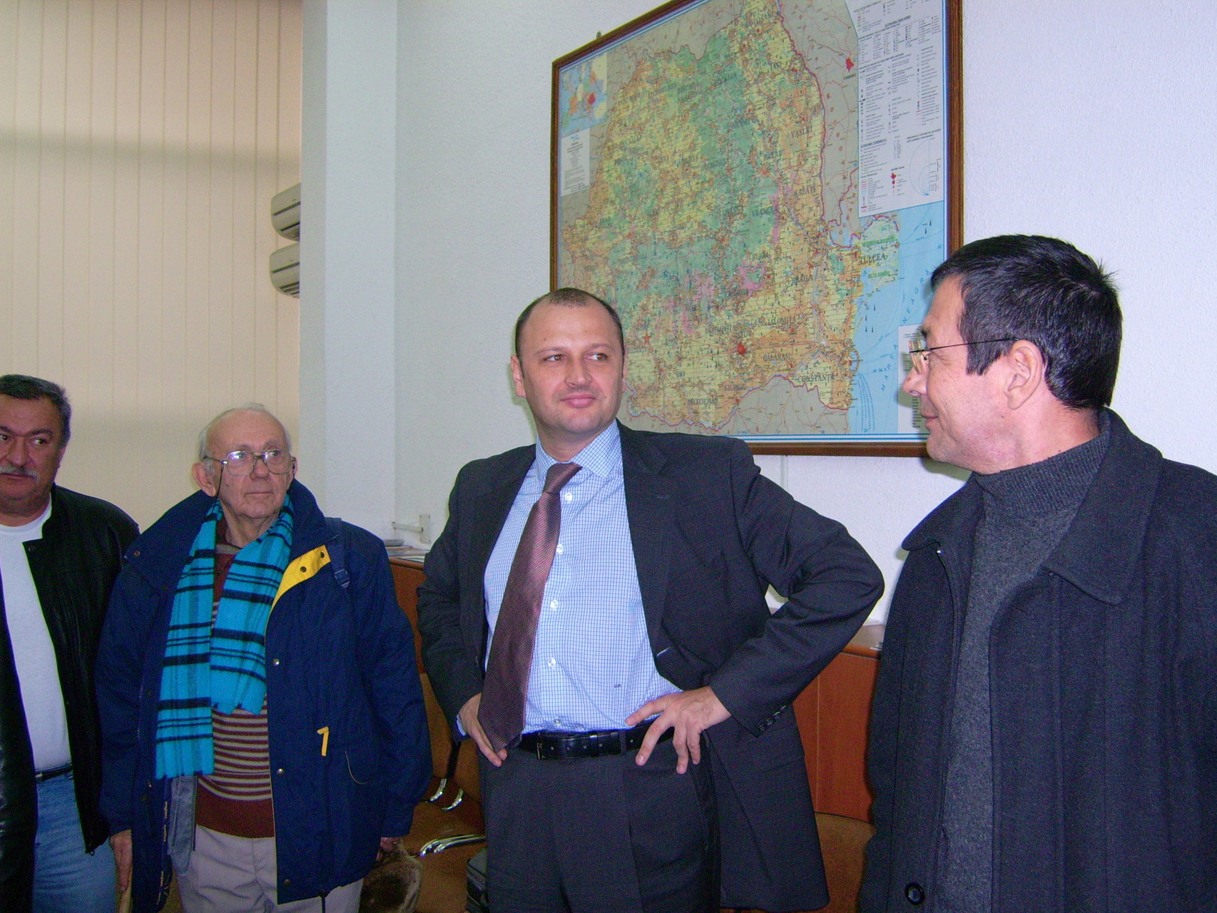 Mr. Marth with municipality members in Orsova, Romania