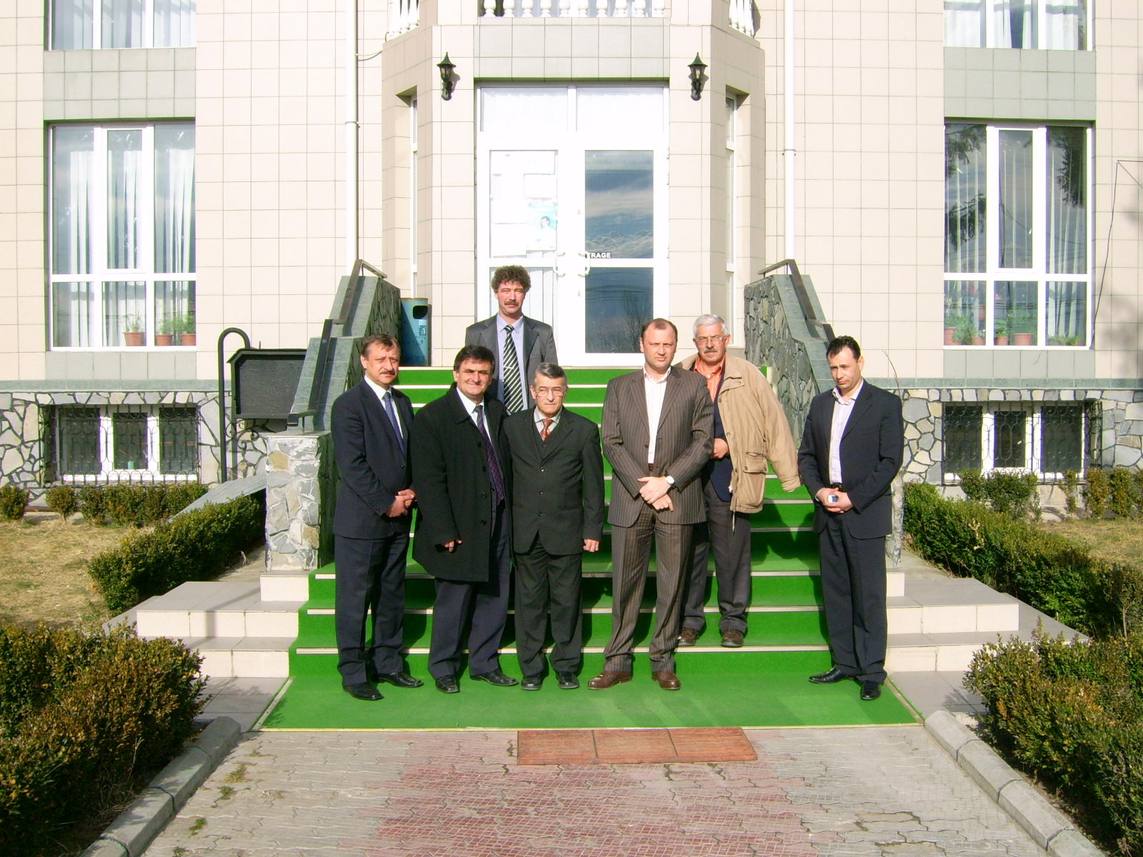 Mr. Marth with Municipality Members of Braz, Romania