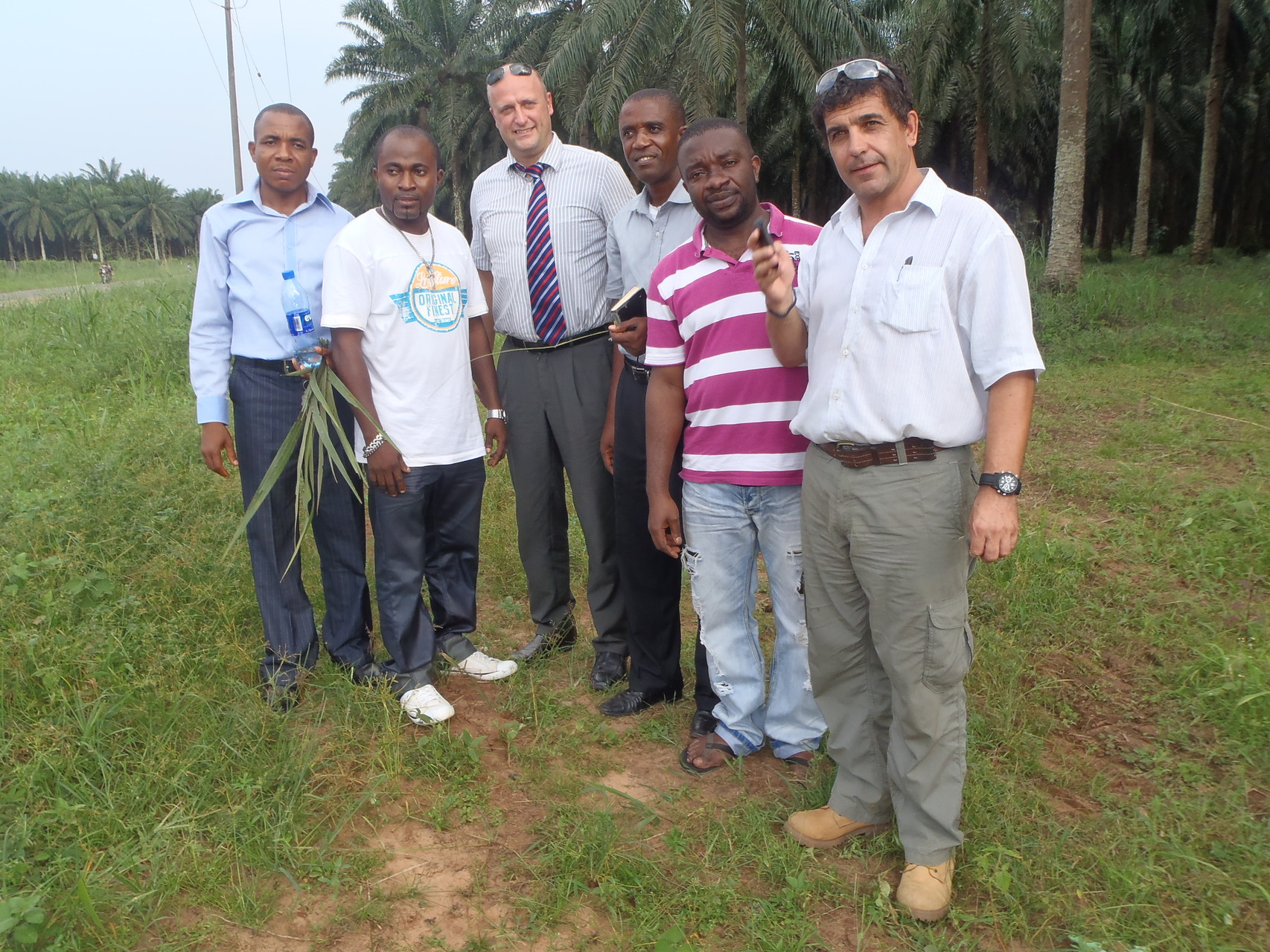 SET Africa Manager Mr. Kelechi, Mr. Danby and local partners in Nigeria, Biogas Plant Project