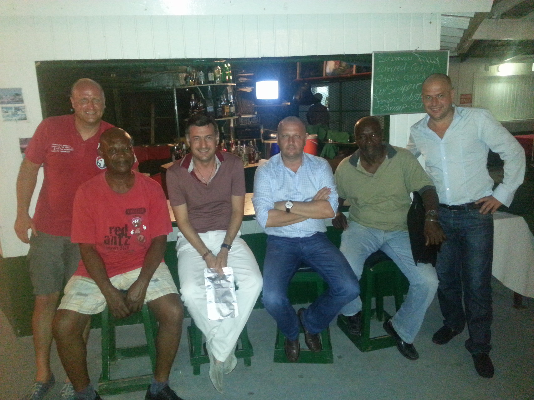 Mr. Marth and Mr. Wendt in Antigua with local partners