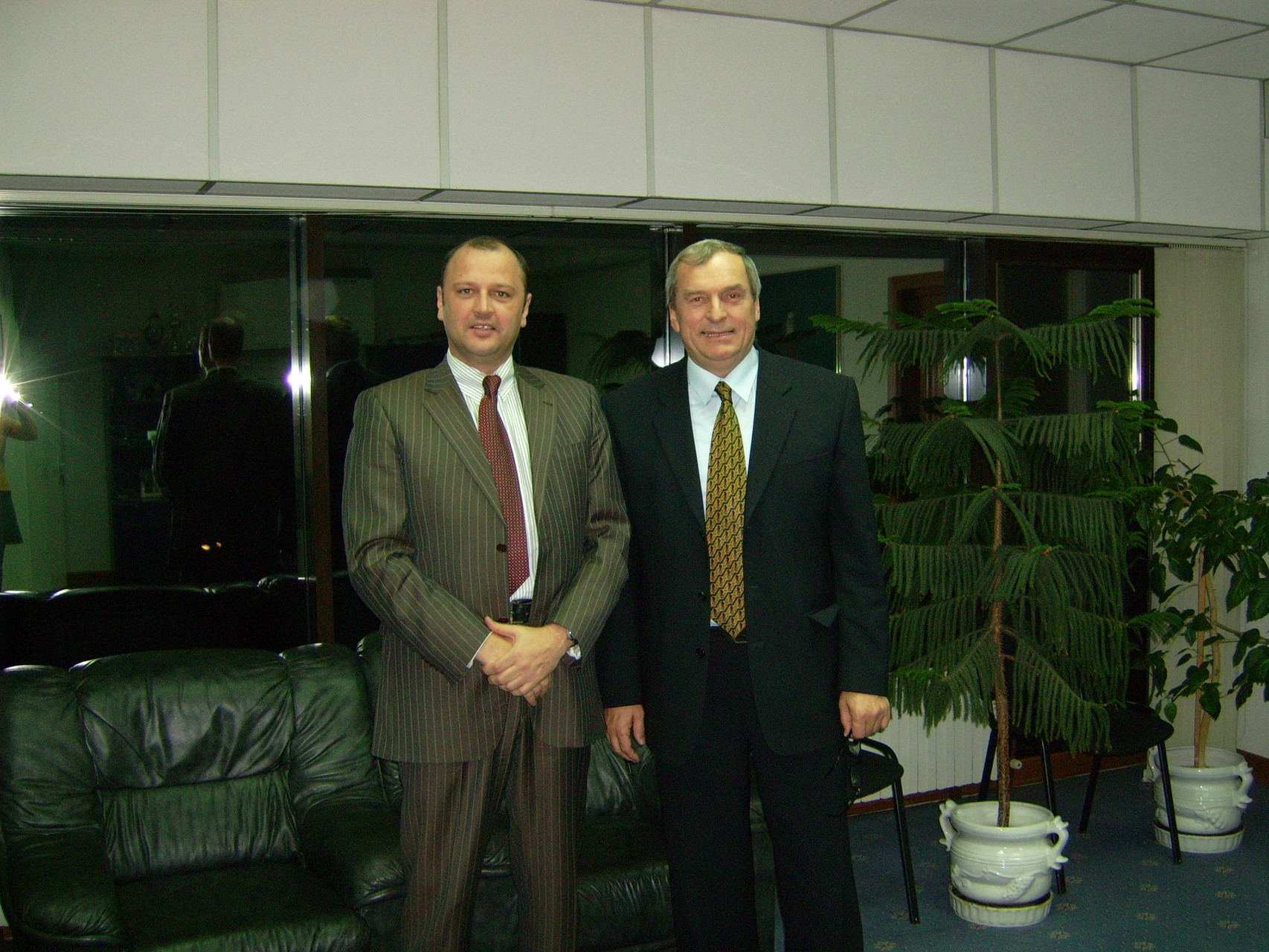 Mr. Marth with local Partner, Mr. G. Badea, President of GIC-Group in Pitesti, Romania