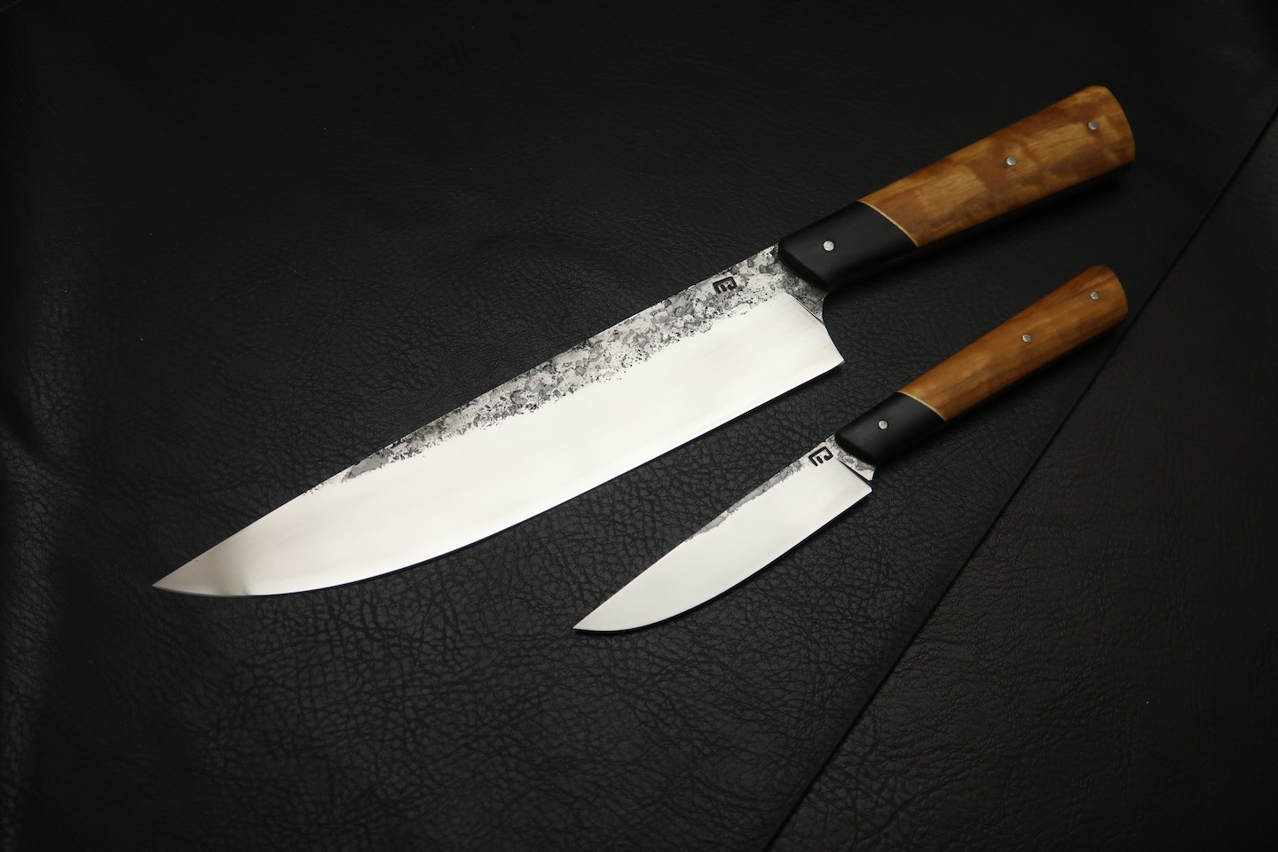 set de couteau forgé brut de forge couteau japonais 