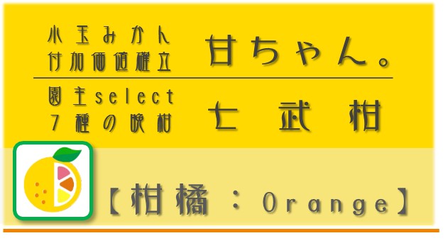 戦略O：柑橘【Orange】  npo戦略　和×夢 nagomu farm