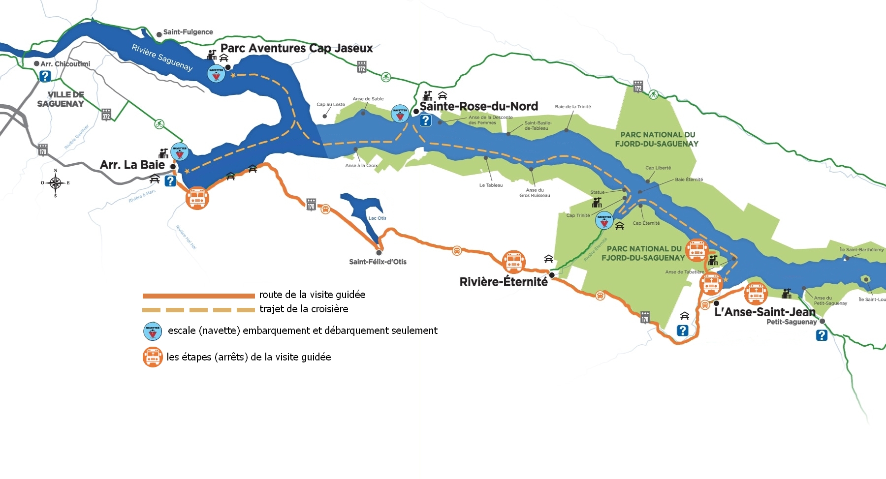 SAGUENAY GUIDED TOURS / Port area Saguenay / English tours / Book your