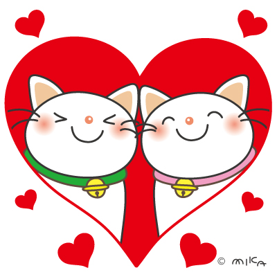 LOVEなねこたち（正方形）②