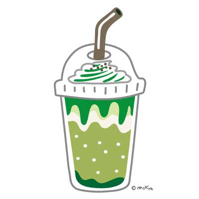 抹茶フラペチーノ（ふたあり）