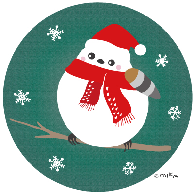 クリスマスのシマエナガ②