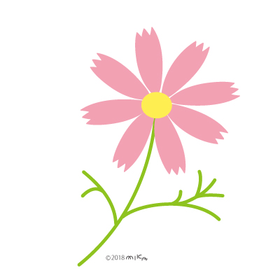 花のイラスト Flower Illustration 工房momo