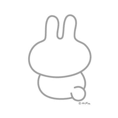 ウサギの後ろ姿