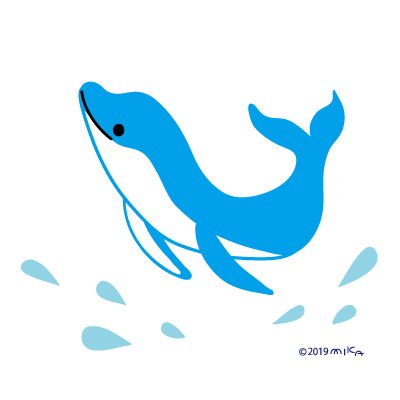 イルカのジャンプ（１頭）