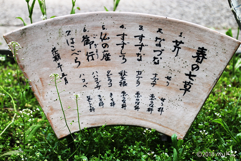 春の七草②看板