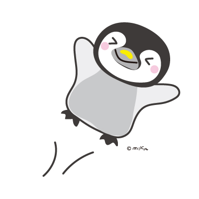ペンギンぴょーん（背景白）