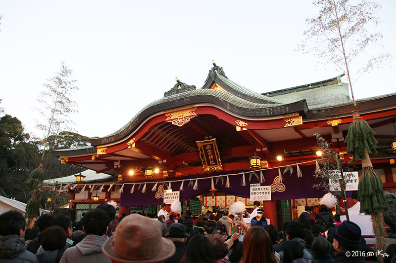 西宮神社十日えびすの境内