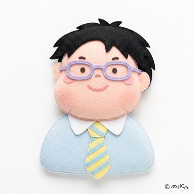 ぷっくりお父さん（フエルト）