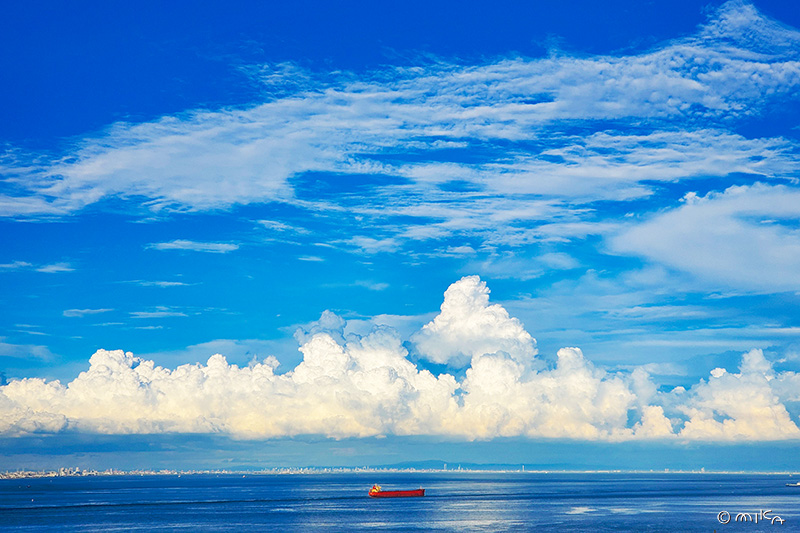 瀬戸内海の夏空