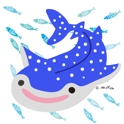 海の生き物のイラスト