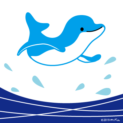 クジラとイルカ等のイラスト 工房momo