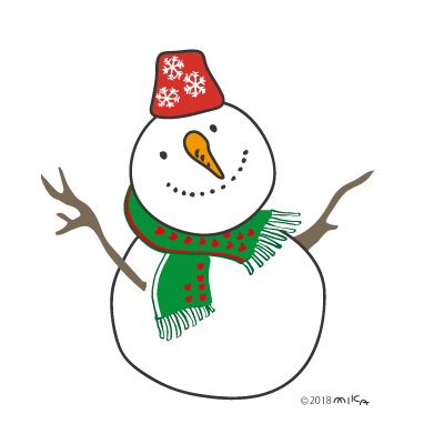 雪だるまサンタ②