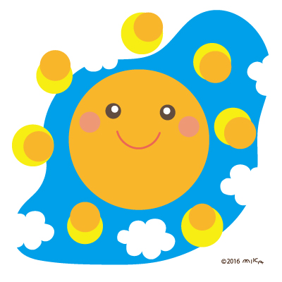 太陽と月など