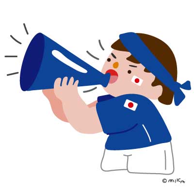 女②サッカー日本応援団