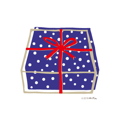 プレゼントの箱（青）