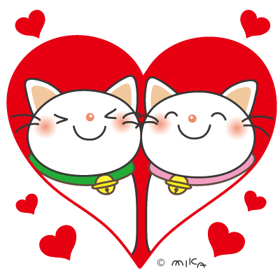 LOVEなねこたち（正方形）①