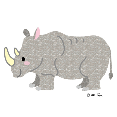 サイのイラスト