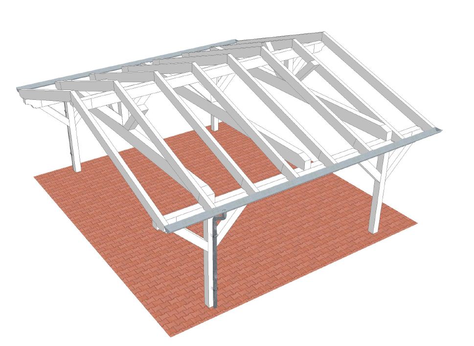 Satteldach Carport Baugenehmigung